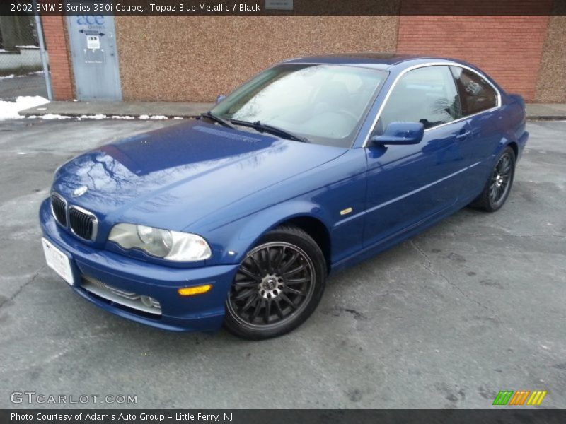 Topaz Blue Metallic / Black 2002 BMW 3 Series 330i Coupe