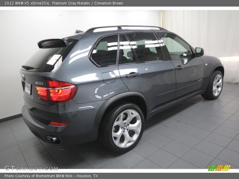 Platinum Gray Metallic / Cinnamon Brown 2012 BMW X5 xDrive35d