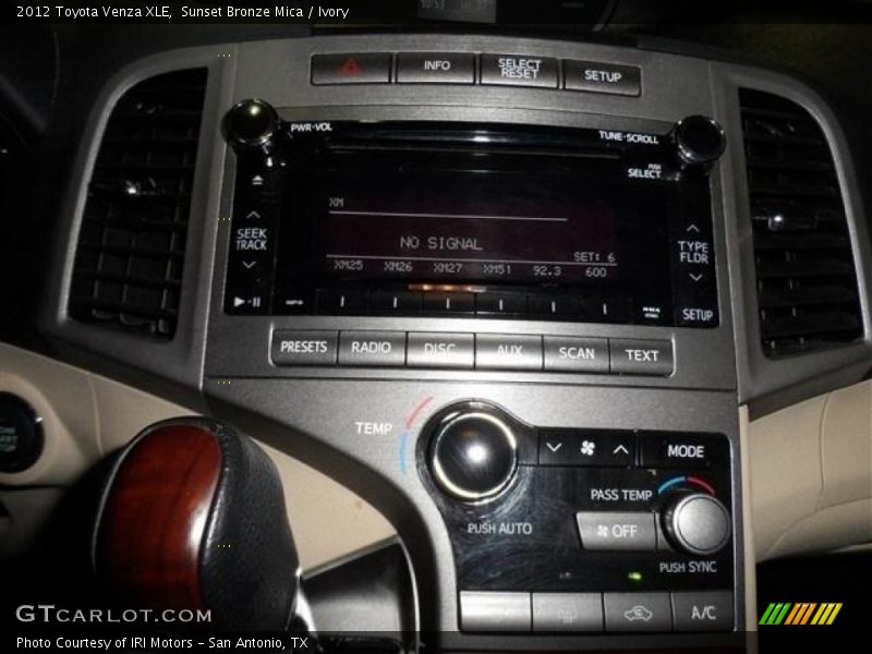 Sunset Bronze Mica / Ivory 2012 Toyota Venza XLE