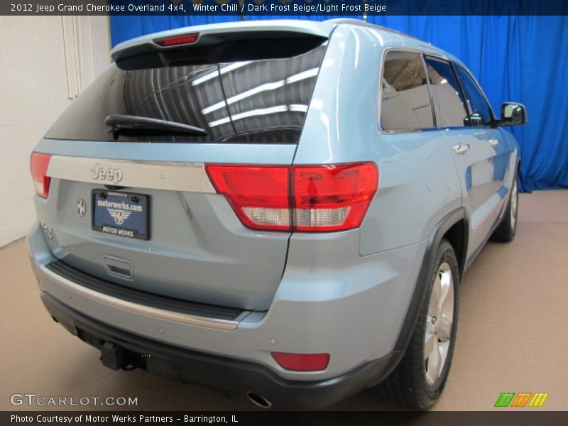 Winter Chill / Dark Frost Beige/Light Frost Beige 2012 Jeep Grand Cherokee Overland 4x4