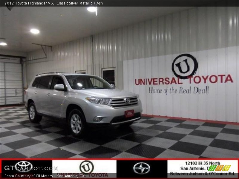 Classic Silver Metallic / Ash 2012 Toyota Highlander V6