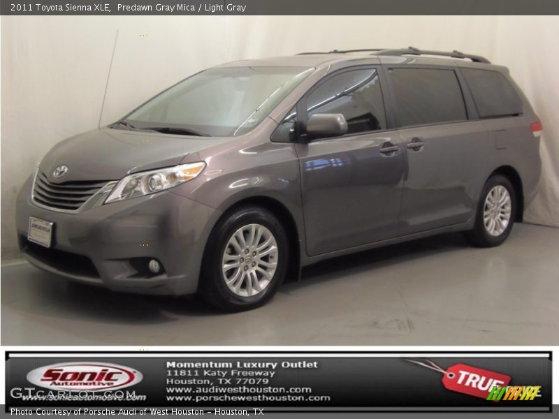 Predawn Gray Mica / Light Gray 2011 Toyota Sienna XLE