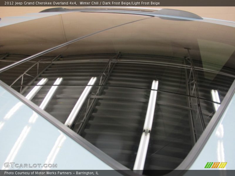 Winter Chill / Dark Frost Beige/Light Frost Beige 2012 Jeep Grand Cherokee Overland 4x4