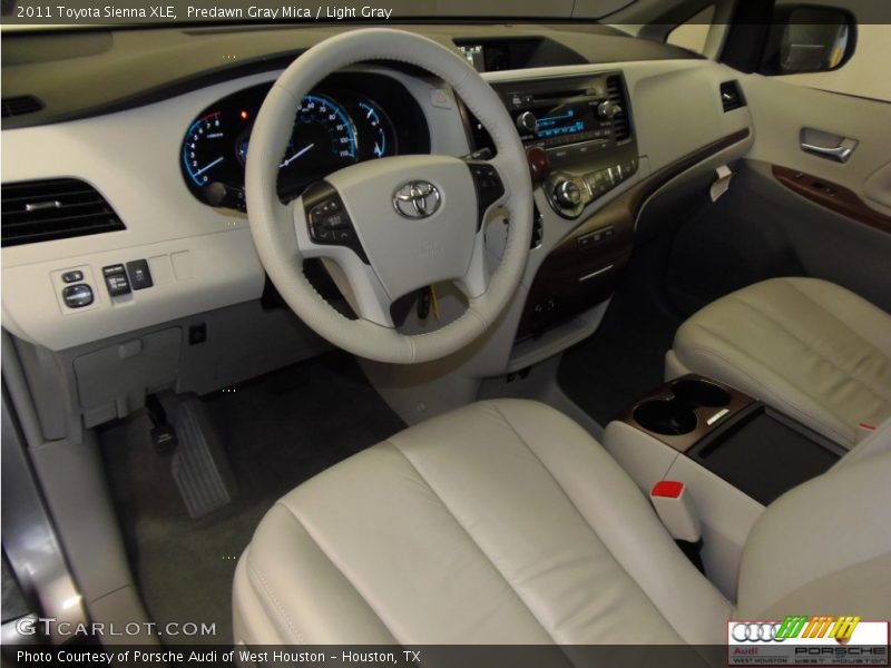 Predawn Gray Mica / Light Gray 2011 Toyota Sienna XLE