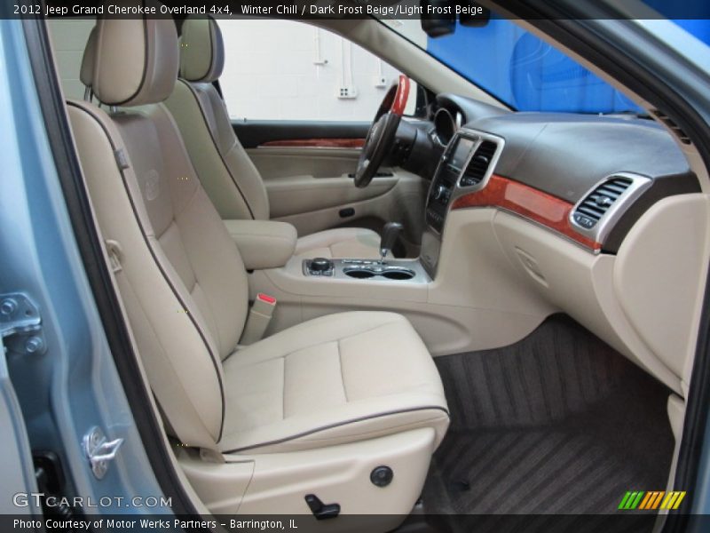 Winter Chill / Dark Frost Beige/Light Frost Beige 2012 Jeep Grand Cherokee Overland 4x4
