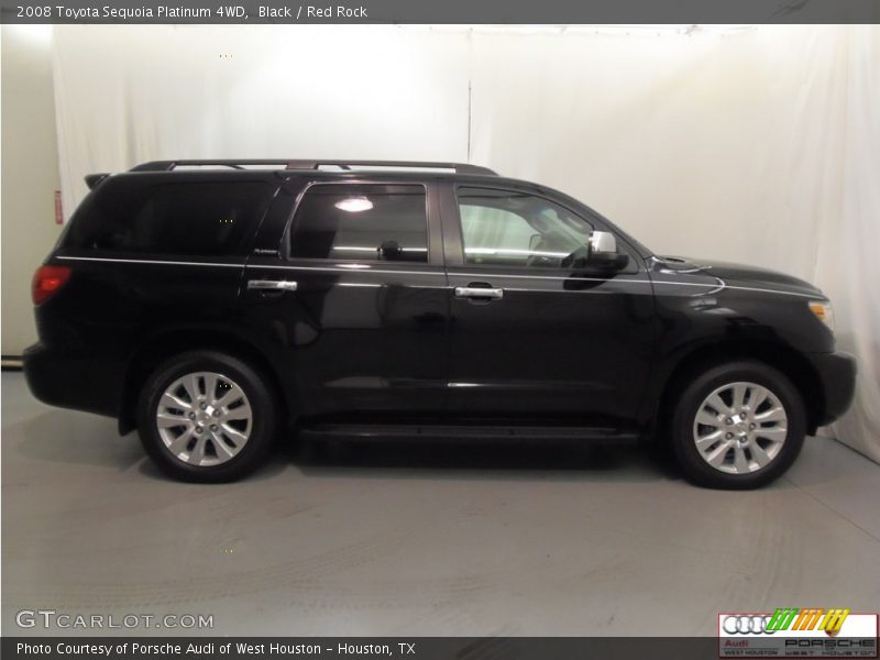 Black / Red Rock 2008 Toyota Sequoia Platinum 4WD
