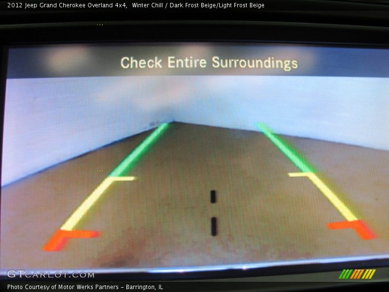 Winter Chill / Dark Frost Beige/Light Frost Beige 2012 Jeep Grand Cherokee Overland 4x4