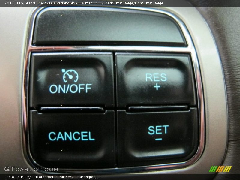 Winter Chill / Dark Frost Beige/Light Frost Beige 2012 Jeep Grand Cherokee Overland 4x4