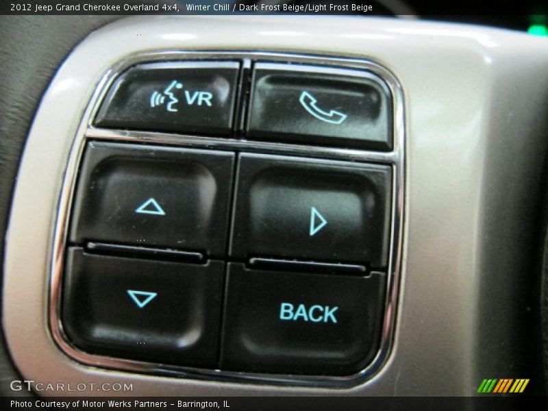 Winter Chill / Dark Frost Beige/Light Frost Beige 2012 Jeep Grand Cherokee Overland 4x4