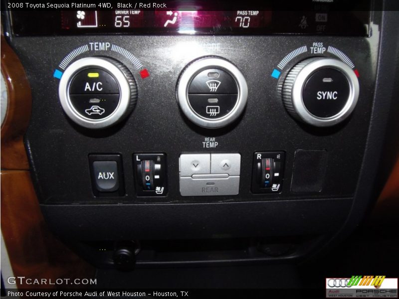Black / Red Rock 2008 Toyota Sequoia Platinum 4WD