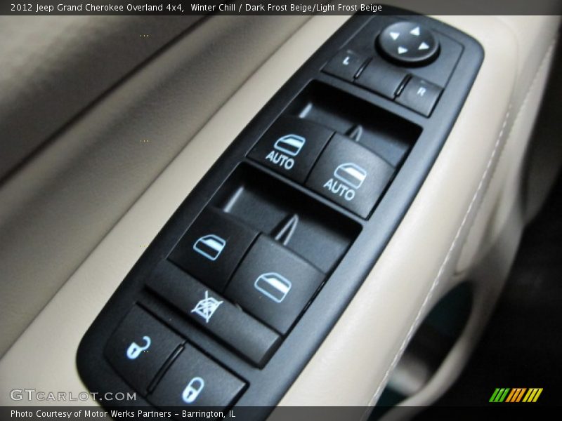 Winter Chill / Dark Frost Beige/Light Frost Beige 2012 Jeep Grand Cherokee Overland 4x4