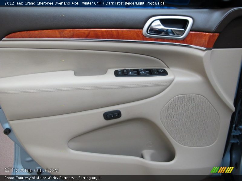 Winter Chill / Dark Frost Beige/Light Frost Beige 2012 Jeep Grand Cherokee Overland 4x4