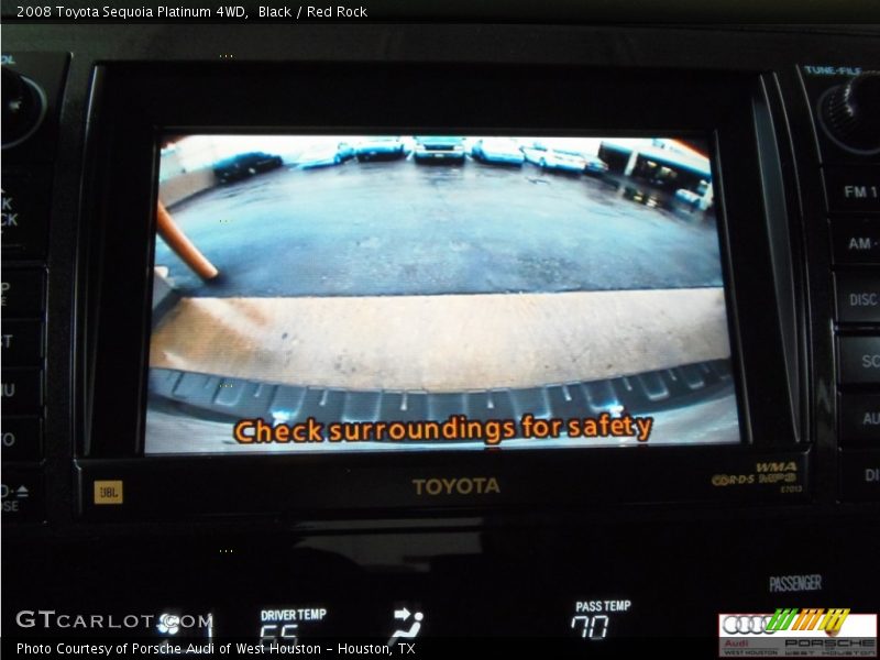 Black / Red Rock 2008 Toyota Sequoia Platinum 4WD