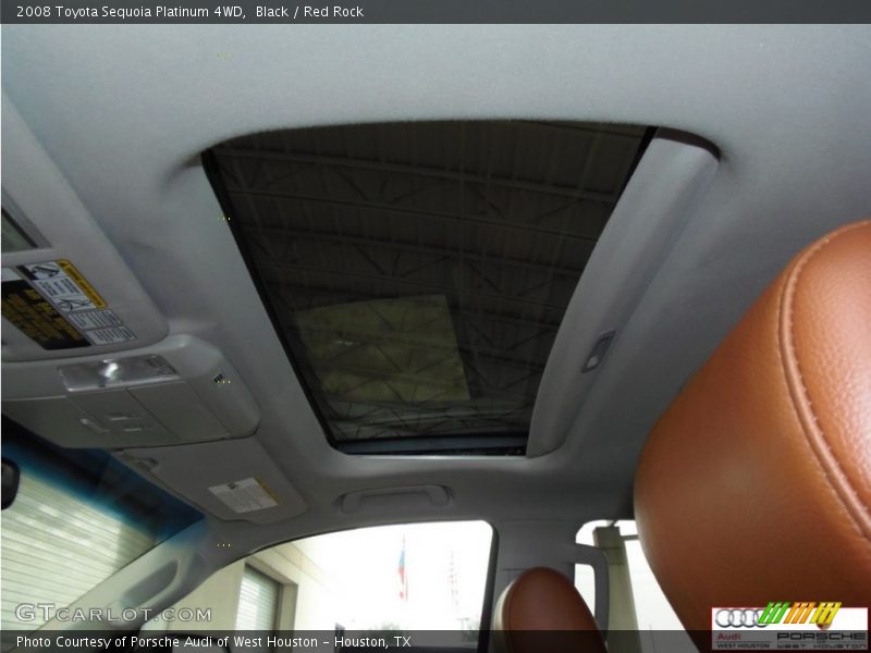 Black / Red Rock 2008 Toyota Sequoia Platinum 4WD