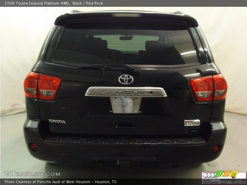 Black / Red Rock 2008 Toyota Sequoia Platinum 4WD