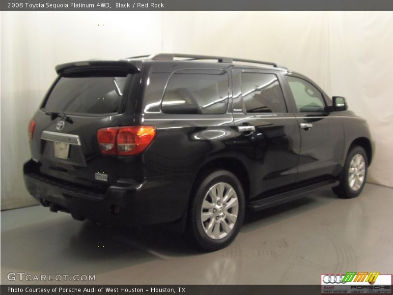 Black / Red Rock 2008 Toyota Sequoia Platinum 4WD