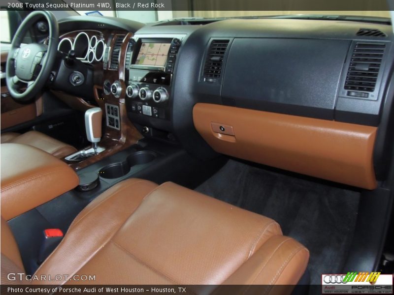 Black / Red Rock 2008 Toyota Sequoia Platinum 4WD