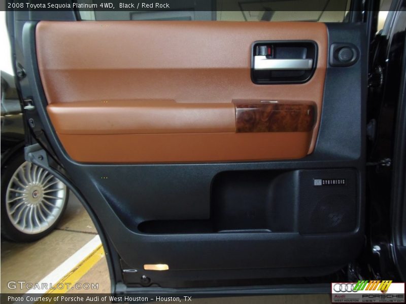 Black / Red Rock 2008 Toyota Sequoia Platinum 4WD