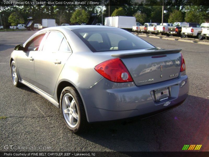 Blue Gold Crystal Metallic / Ebony 2009 Pontiac G6 V6 Sedan