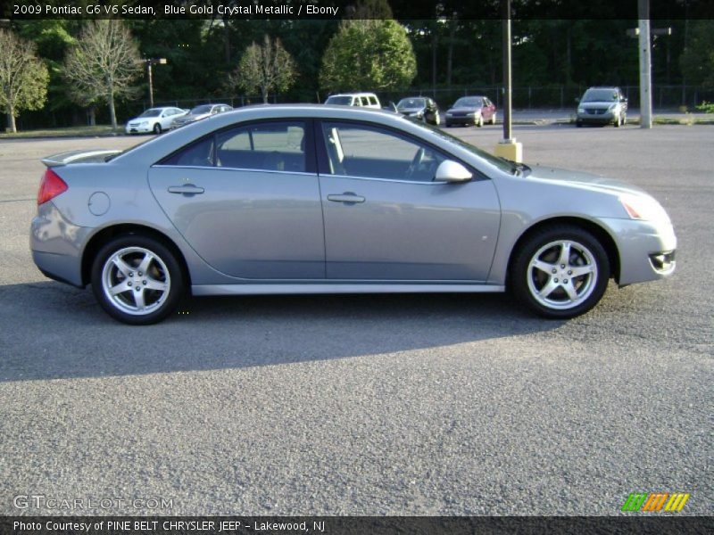 Blue Gold Crystal Metallic / Ebony 2009 Pontiac G6 V6 Sedan