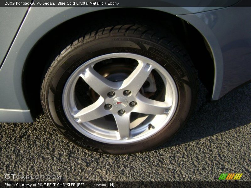 Blue Gold Crystal Metallic / Ebony 2009 Pontiac G6 V6 Sedan