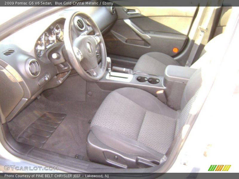 Blue Gold Crystal Metallic / Ebony 2009 Pontiac G6 V6 Sedan