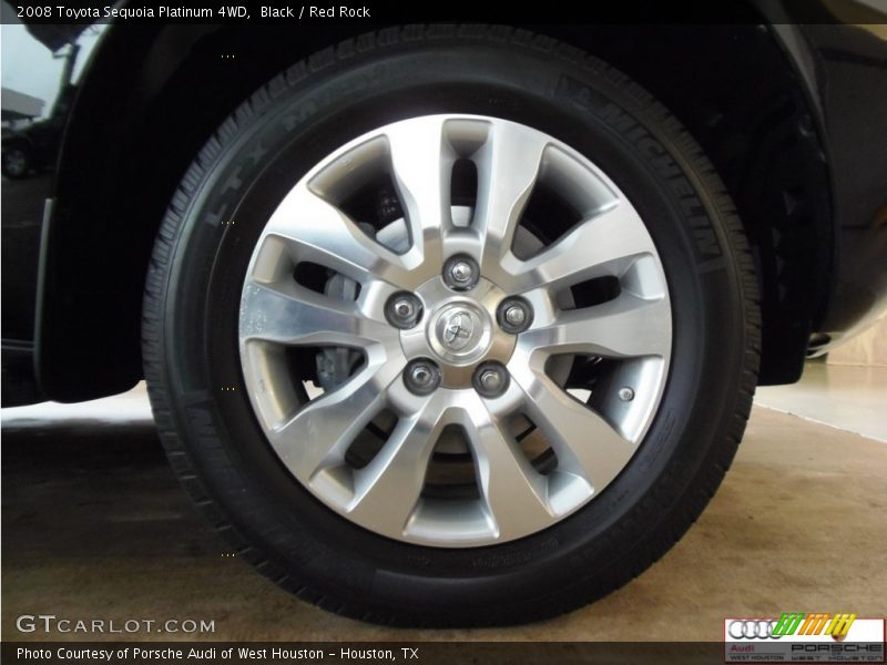 Black / Red Rock 2008 Toyota Sequoia Platinum 4WD