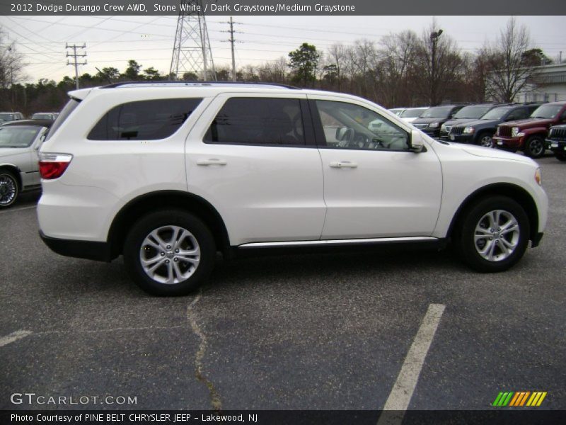 Stone White / Dark Graystone/Medium Graystone 2012 Dodge Durango Crew AWD