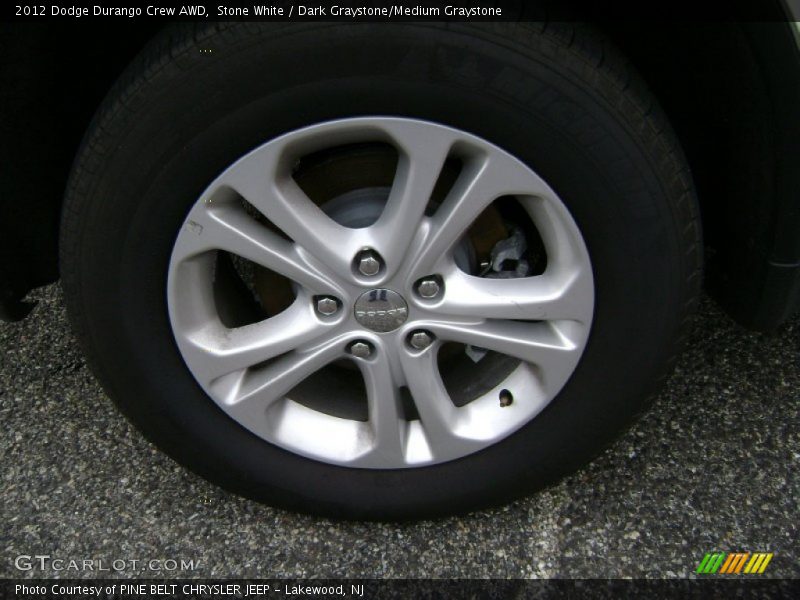 Stone White / Dark Graystone/Medium Graystone 2012 Dodge Durango Crew AWD