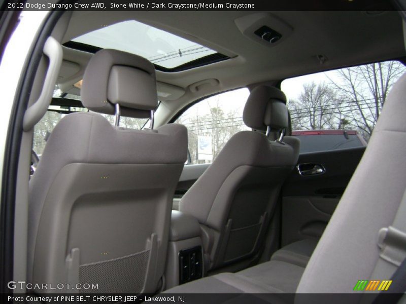 Stone White / Dark Graystone/Medium Graystone 2012 Dodge Durango Crew AWD