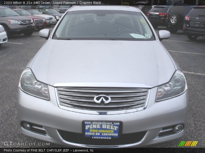 Liquid Platinum / Graphite Black 2009 Infiniti M 35x AWD Sedan