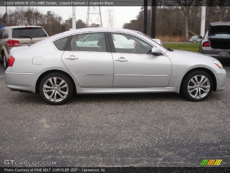 Liquid Platinum / Graphite Black 2009 Infiniti M 35x AWD Sedan