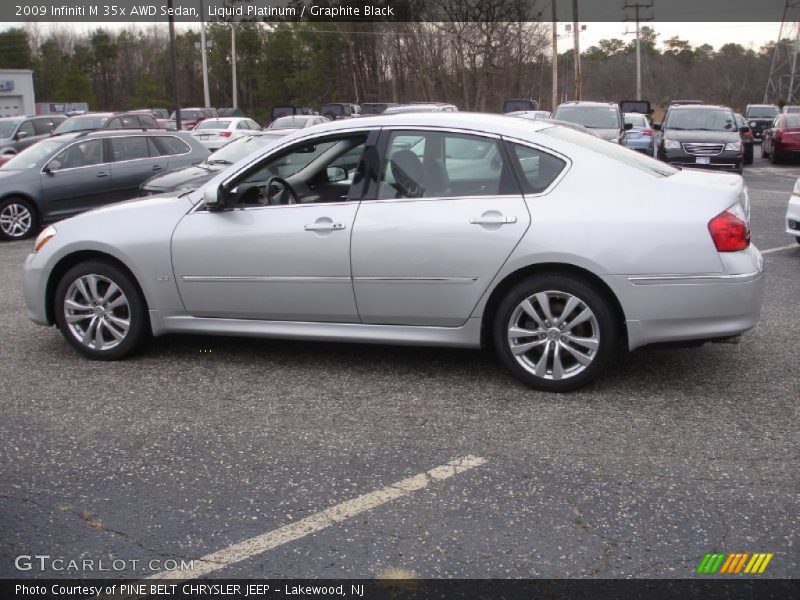 Liquid Platinum / Graphite Black 2009 Infiniti M 35x AWD Sedan