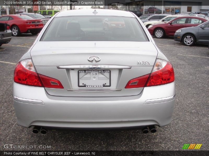 Liquid Platinum / Graphite Black 2009 Infiniti M 35x AWD Sedan
