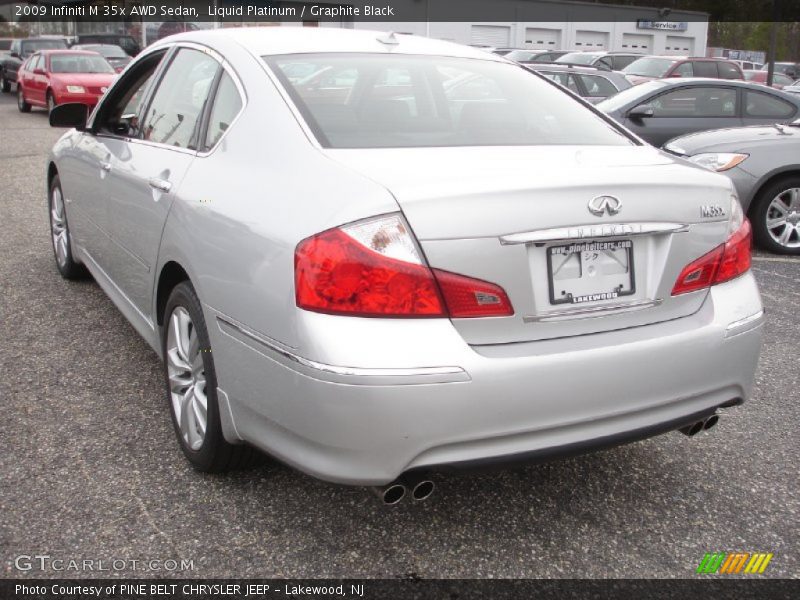 Liquid Platinum / Graphite Black 2009 Infiniti M 35x AWD Sedan