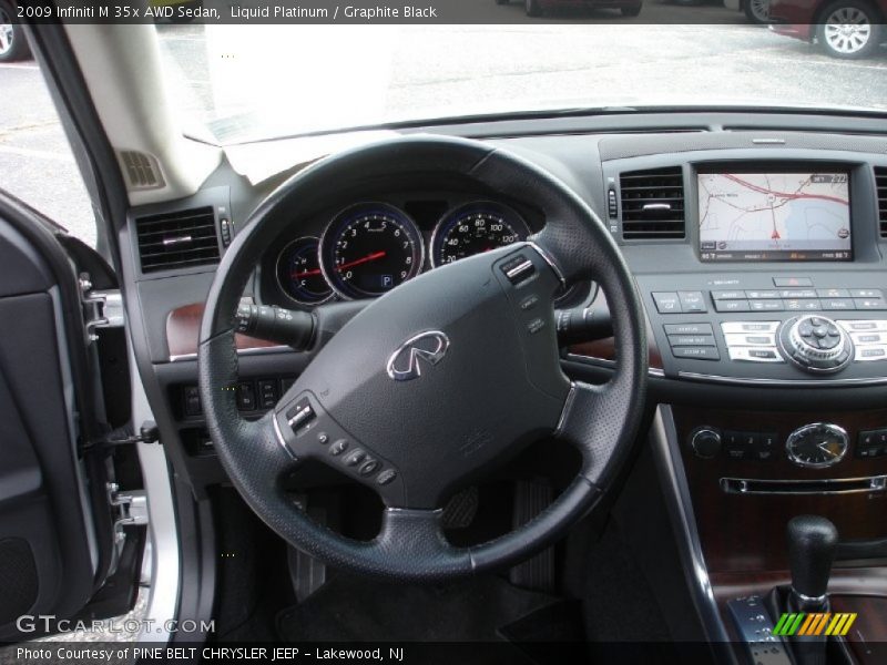 Liquid Platinum / Graphite Black 2009 Infiniti M 35x AWD Sedan