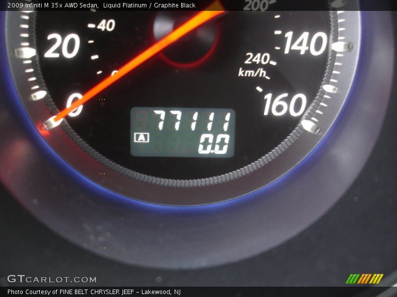 Liquid Platinum / Graphite Black 2009 Infiniti M 35x AWD Sedan