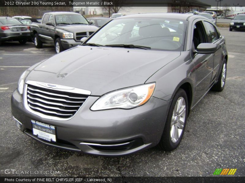 Tungsten Metallic / Black 2012 Chrysler 200 Touring Sedan