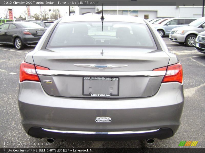 Tungsten Metallic / Black 2012 Chrysler 200 Touring Sedan
