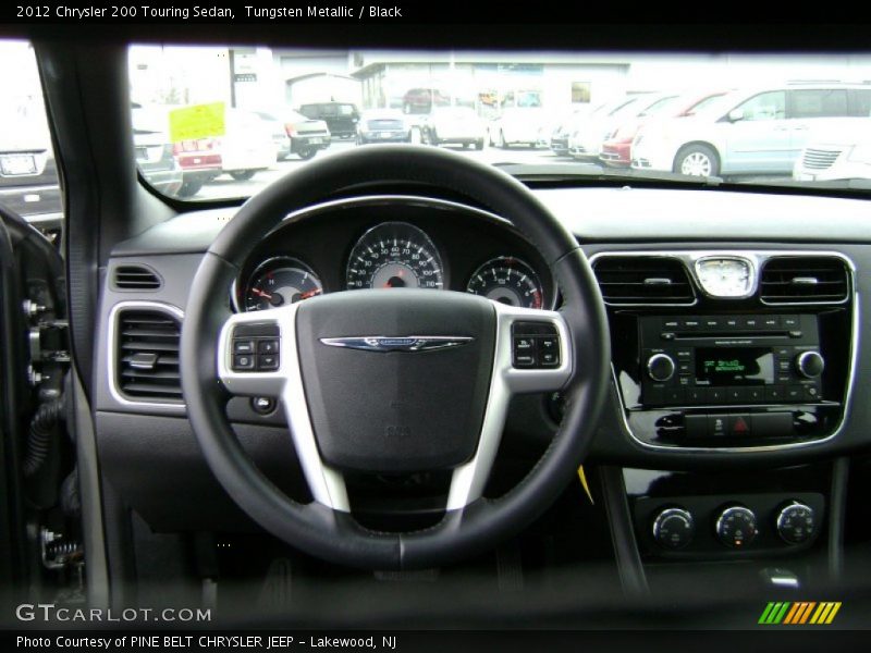 Tungsten Metallic / Black 2012 Chrysler 200 Touring Sedan