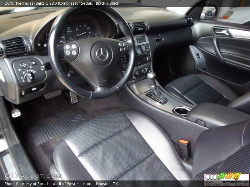 Black / Black 2005 Mercedes-Benz C 230 Kompressor Sedan
