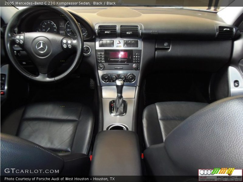 Black / Black 2005 Mercedes-Benz C 230 Kompressor Sedan