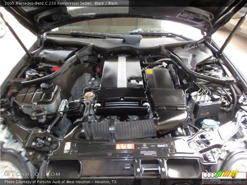 Black / Black 2005 Mercedes-Benz C 230 Kompressor Sedan