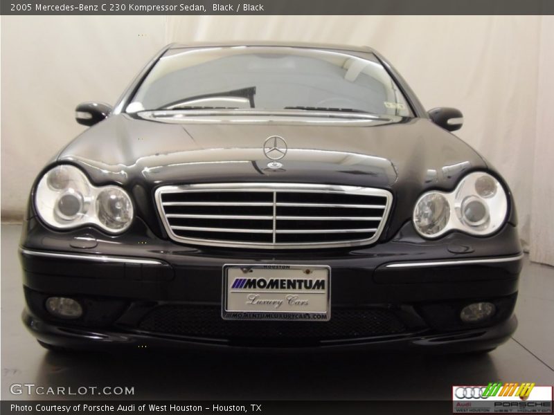 Black / Black 2005 Mercedes-Benz C 230 Kompressor Sedan