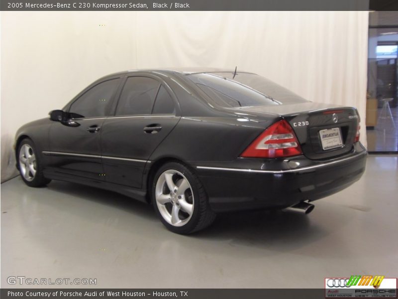 Black / Black 2005 Mercedes-Benz C 230 Kompressor Sedan
