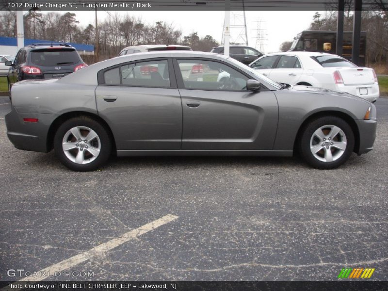 Tungsten Metallic / Black 2012 Dodge Charger SE