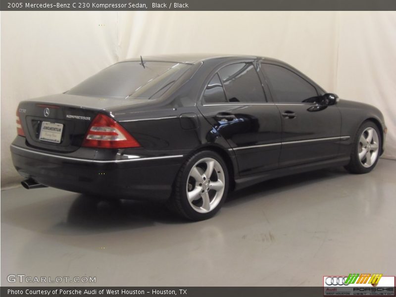 Black / Black 2005 Mercedes-Benz C 230 Kompressor Sedan