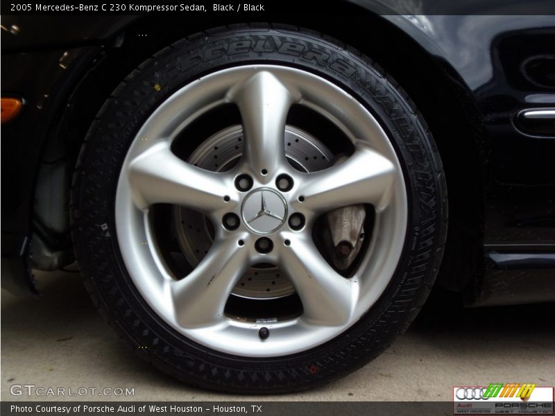 Black / Black 2005 Mercedes-Benz C 230 Kompressor Sedan