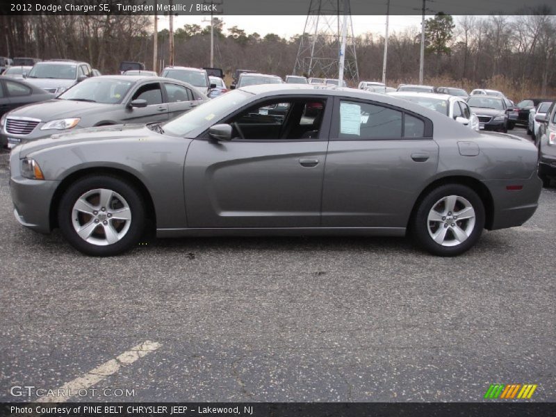 Tungsten Metallic / Black 2012 Dodge Charger SE