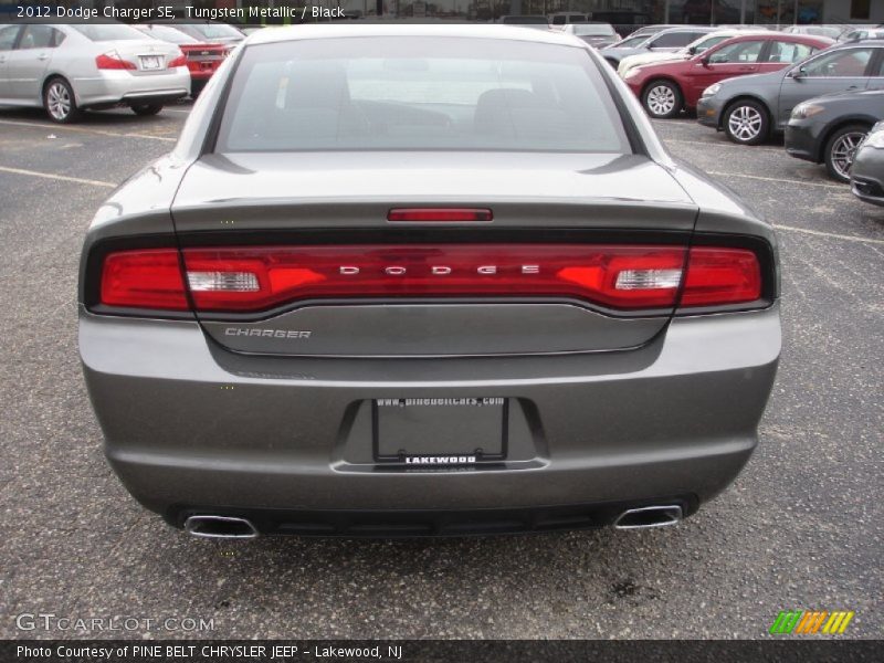 Tungsten Metallic / Black 2012 Dodge Charger SE